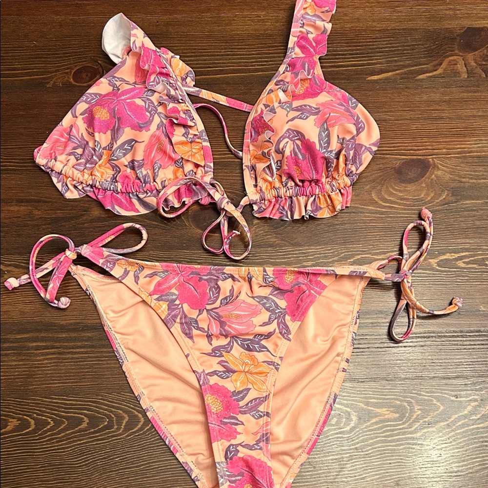 Old Navy Pink and Orange Bikini